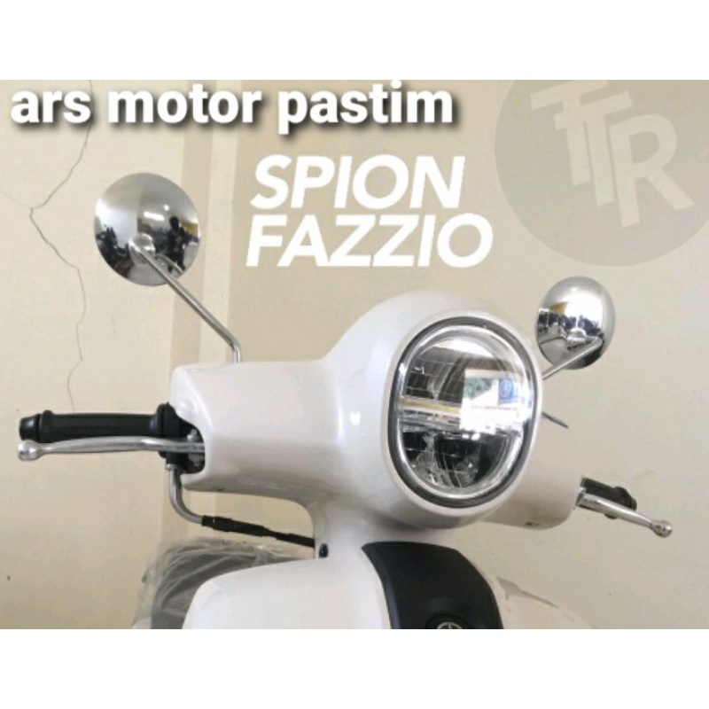 spion bulat honda yamaha dan suzuki full besi crome spion scoopy fazzio c70 cb dll-1