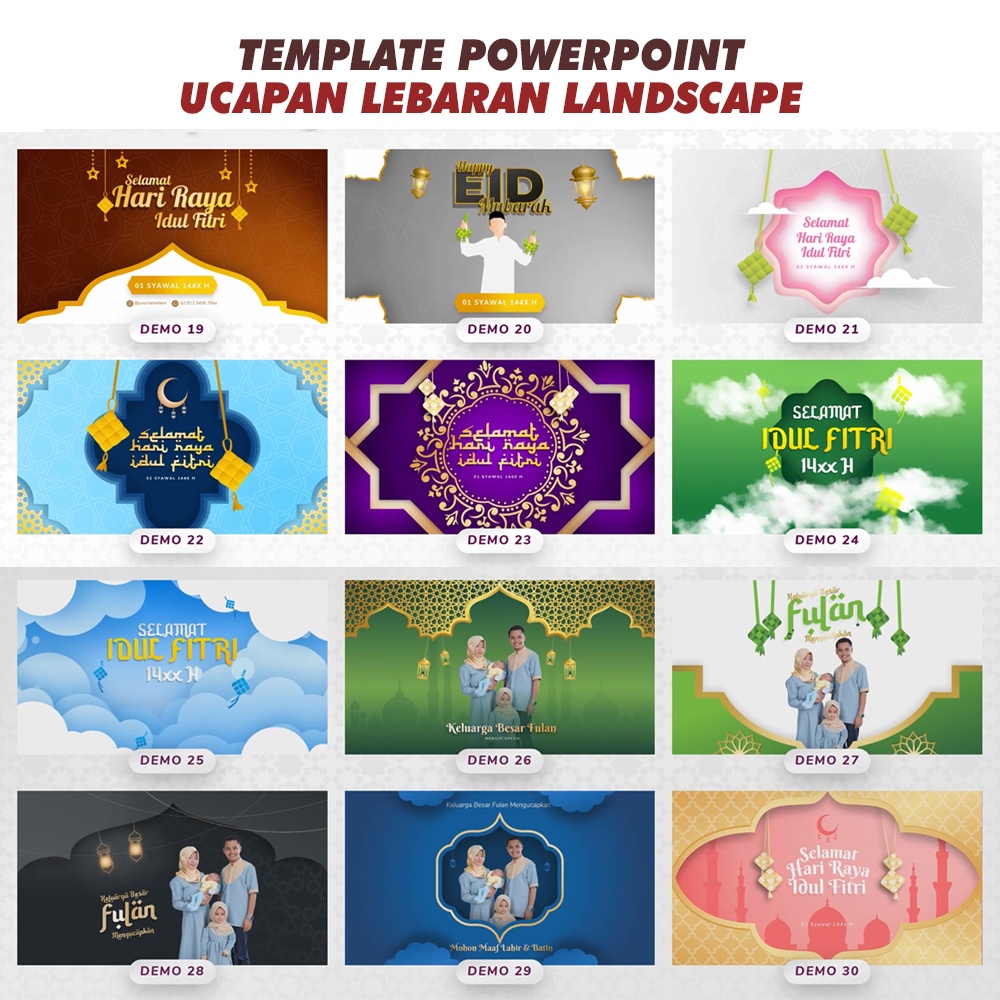 RB Template PPT Video Ucapan Lebaran Hari Raya Idul Fitri Idul Adha Ramadhan