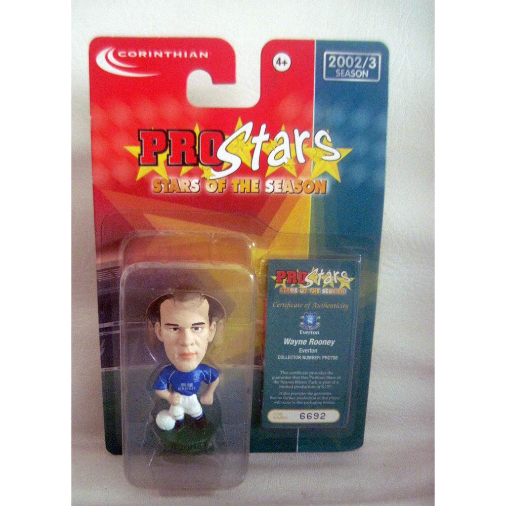 Action Figure Bola Prostars Wayne Rooney Everton Pro798