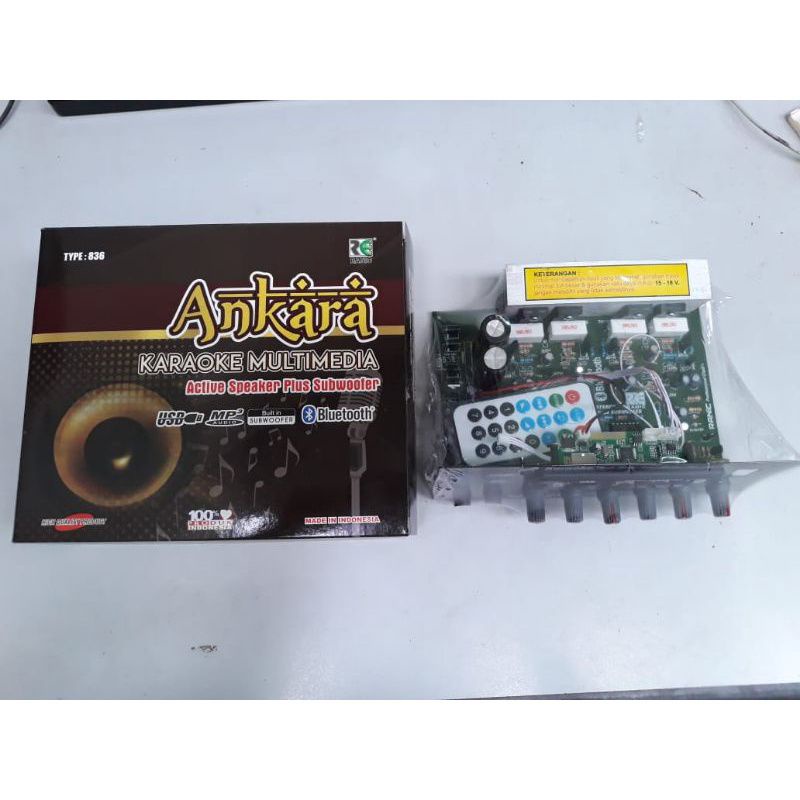 Kit aktif speaker stereo plus echo subwoofer MP3 Bluetooth