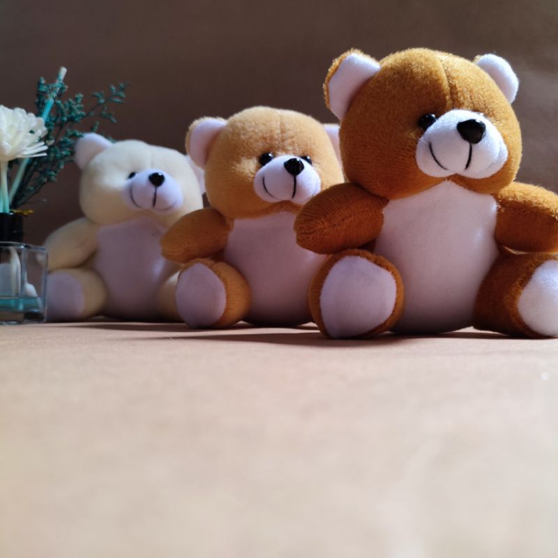 HADIAH BONEKA TEDDY BEAR MINI SIZE KADO LUCU IMUT