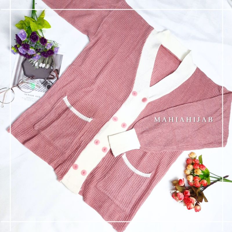 Bitna Cardi Rajut Premium/ Atasan wanita/Outfit rajut murah/Cardigan Korea