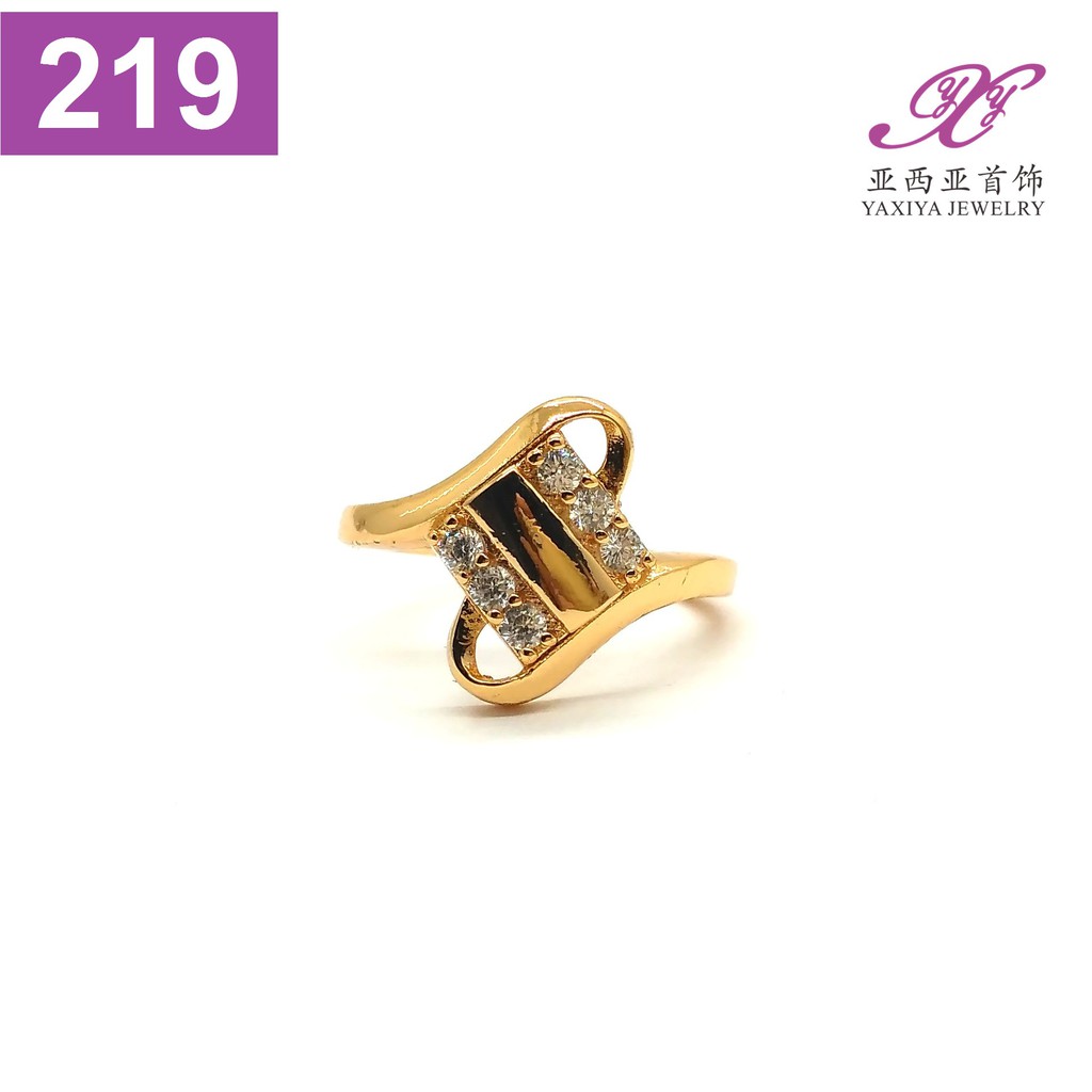 

Cincin Lapis emas Permata Perhiasan imitasi Yaxiya Jewelry 219