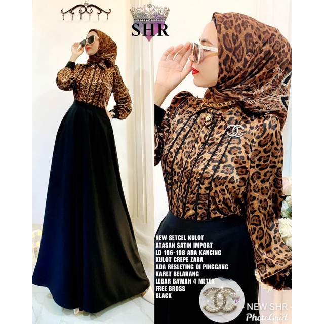 setelan kulot jamet macan SHR