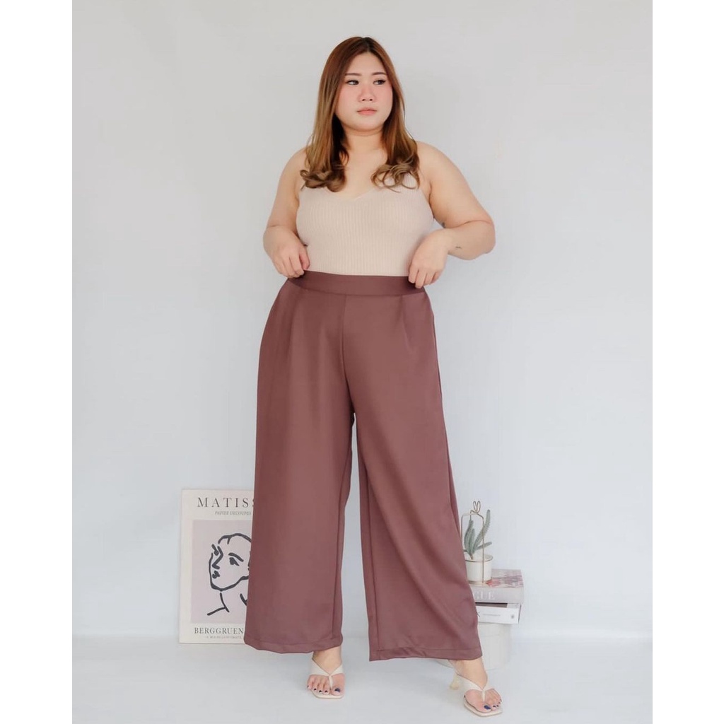 Ariana - Kulot Scuba Jumbo XXL Premium Tebal Kulot Highwaist Jumbo Ukuran Besar