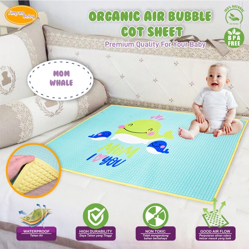 SIMSON BABY PERLAK ORGANIC - Perlak bayi 90 x 60 cm