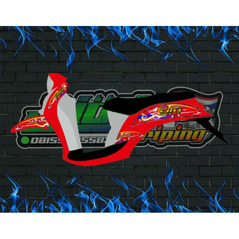 STRIPING STICKER FINO GRANDE,FI,125 TRANSPARAN UV 098