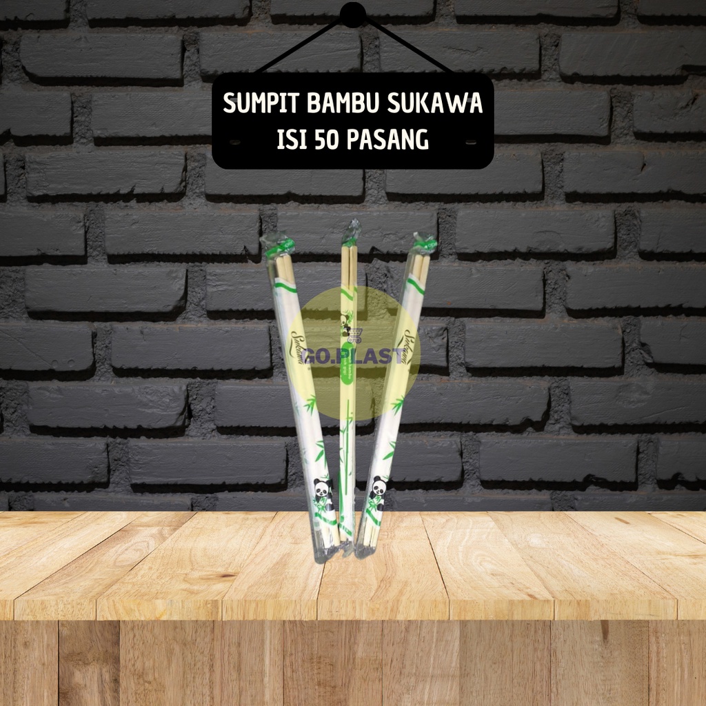 SUMPIT BAMBU PANDA + TUSUK GIGI 50PSG / SUMPIT STERIL 50PASANG