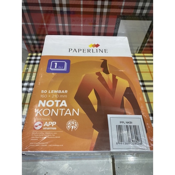 

Nota Kontan bon Paperline BESAR 1ply 2ply / 1rangkap 2rangkap ( isi 10buku)