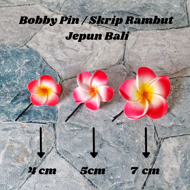 Bobby Pin Minimal Order 3 pcs / Jepit Lidi Kecil / Skrip Jepun / Bunga Kamboja / Jepit Kamboja Bali / Skrip Jepun / Jepit Kamboja Kecil / Oleh Oleh Jepit Bali / Craft Dewata