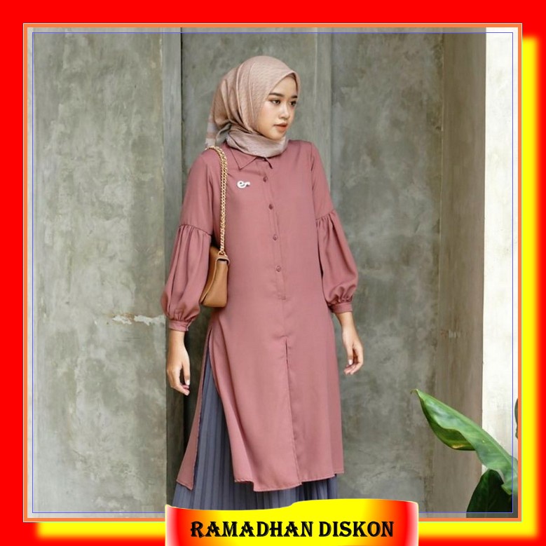 Harga Murah.. Model Tunik Kemeja Terbaru Dari Batikcuan Bahan Toyobo Premium / Atasan Wanita Kekinia