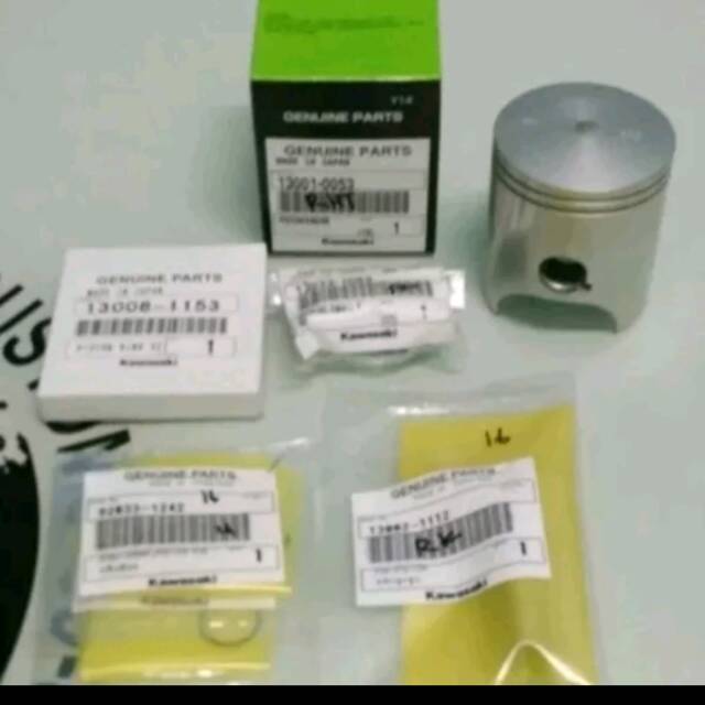 Piston kit seher kit ninja rr old zx 150 blok 1878 pen 16 original satu set