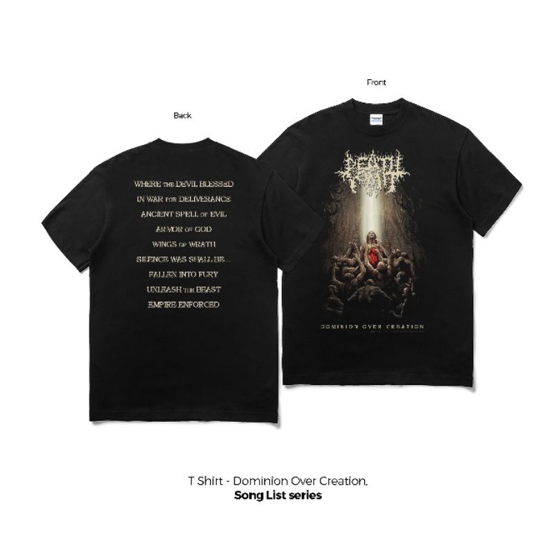 Death Vomit Dominion Over Creation Song List Series T Shirt Kaos