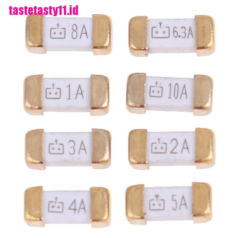 【TTID】10PCS Gold foot 1808 125v 0451 SMD fast blow ultra-rapid fuses 1a to 10A