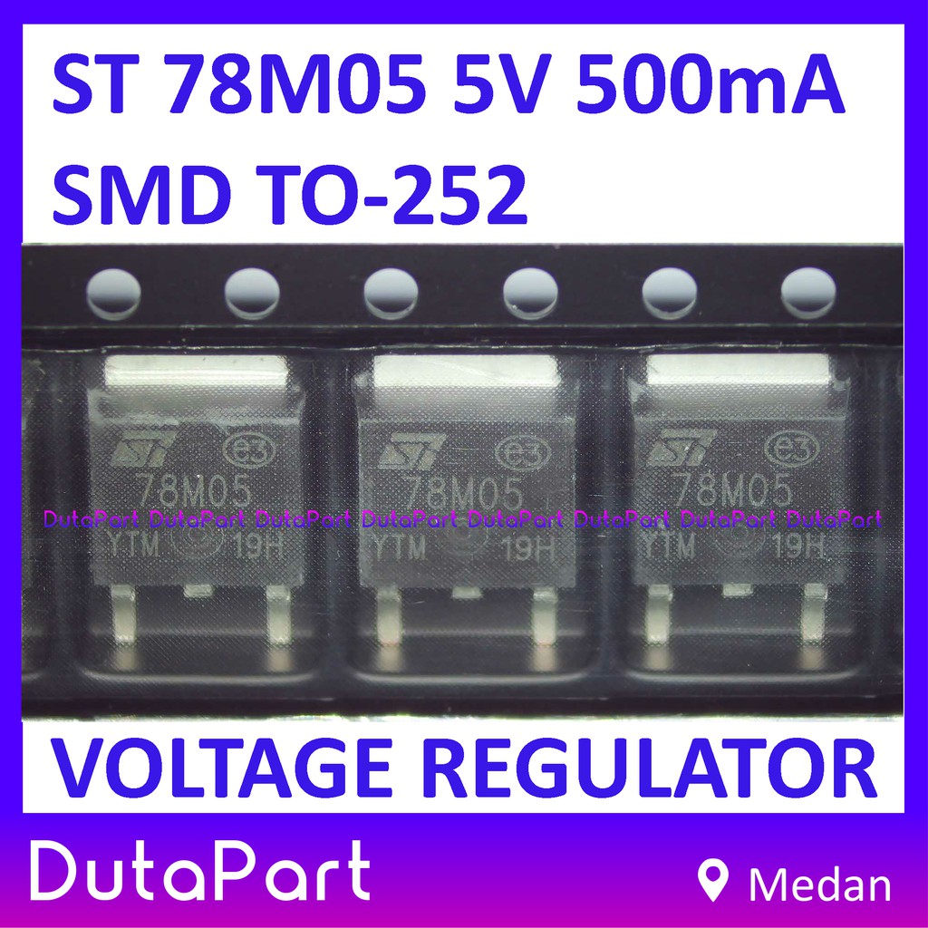 78M05 7805 5V 0.5A 500mA SMD ST VOLTAGE REGULATOR TO-252