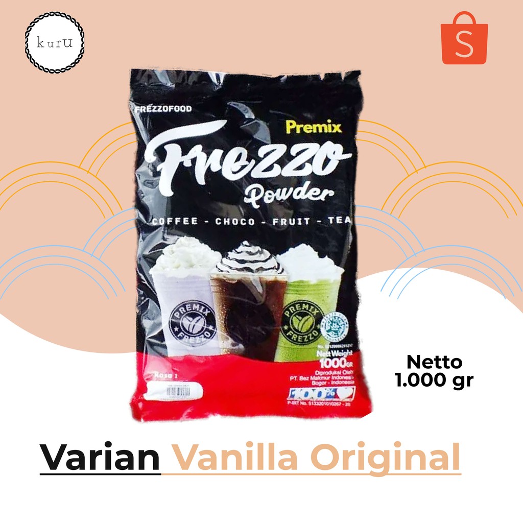 

VANILLA / Premix / Bubuk Minum / Powder Drink / 1kg / Frezzo Powder