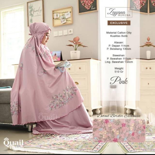 (RESTOCK) ZAYANA MUKENA KATUN FULL BORDIR