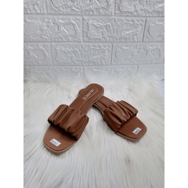 Sandal Wanita Terbaru Teplek Wanita Murah Kerut Rempel Sendal Cewek