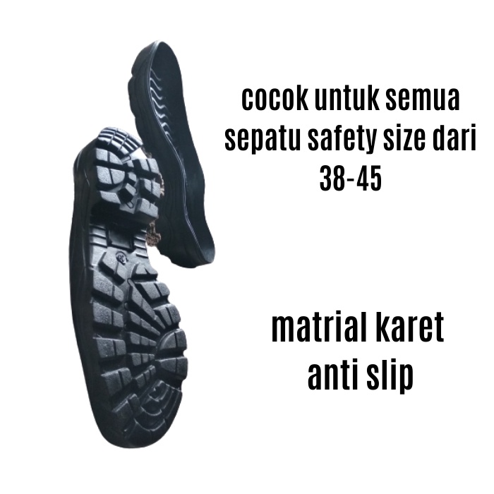 Outsole Karet Mentah Hitam Pdl Safety Paket Sol Dan Lem