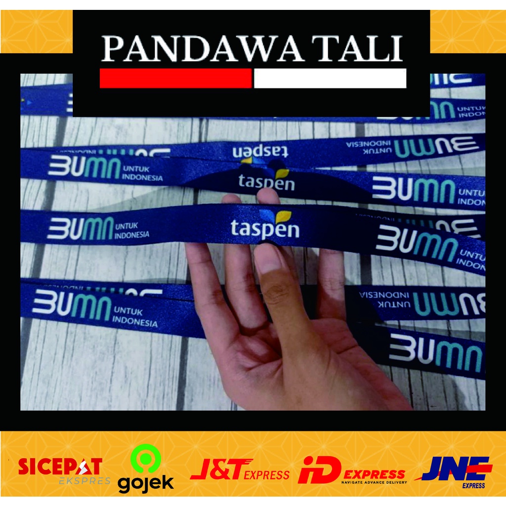 

Lanyard BUMN Taspen Indonesia / Lanyard Printing Pandawa Tali Surabaya