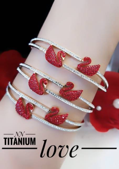 Titanium gelang dan cincin 1032k