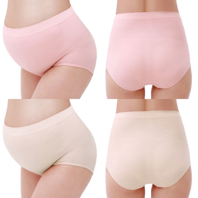 Mooimom - Seamless High Waist Prop Belly Maternity Briefs / Celana Dalam Ibu Hamil