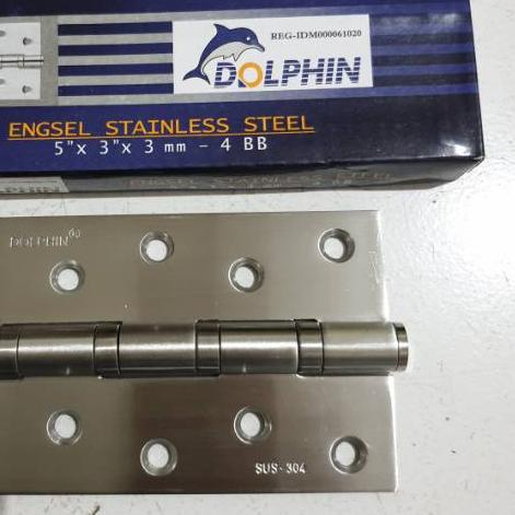 ◙ Engsel Pintu Stainles 5 inch Dolphin - Engsel Stainles Tebal ✦