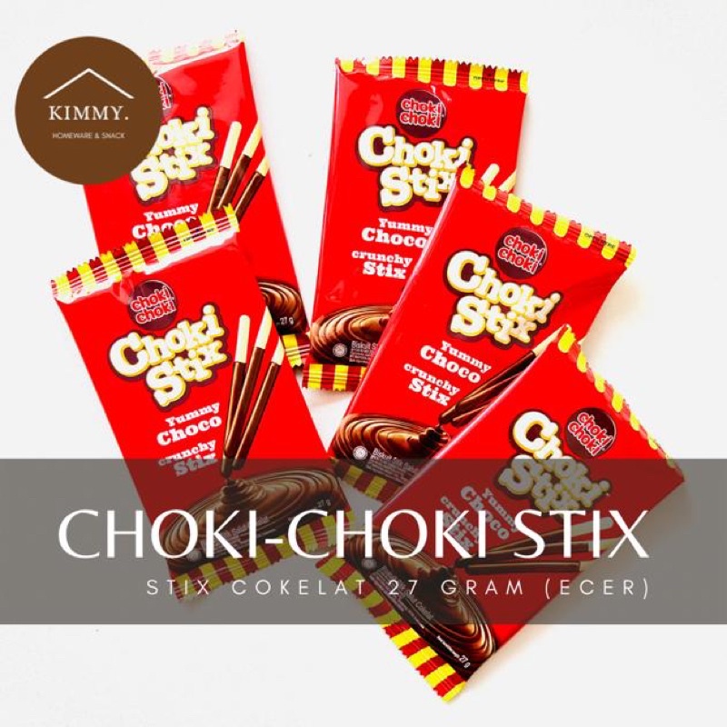 

CHOKI-CHOKI STIX 27 GRAM ECER SATUAN / CHOKI-CHOKI STICK / CHOKI-CHOKI STIK/ STIK COKELAT / BISKUIT STIK