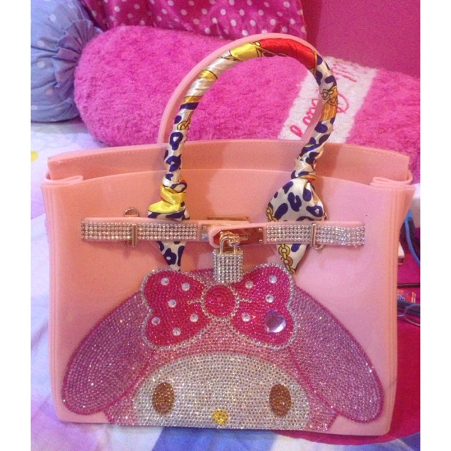 Tas jelly my melody Swarovski Preloved