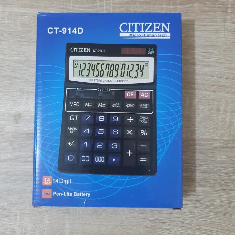 

Terjangkau Kalkulator / calculator CITIZEN Besar 14 Digit CT 914D ホ