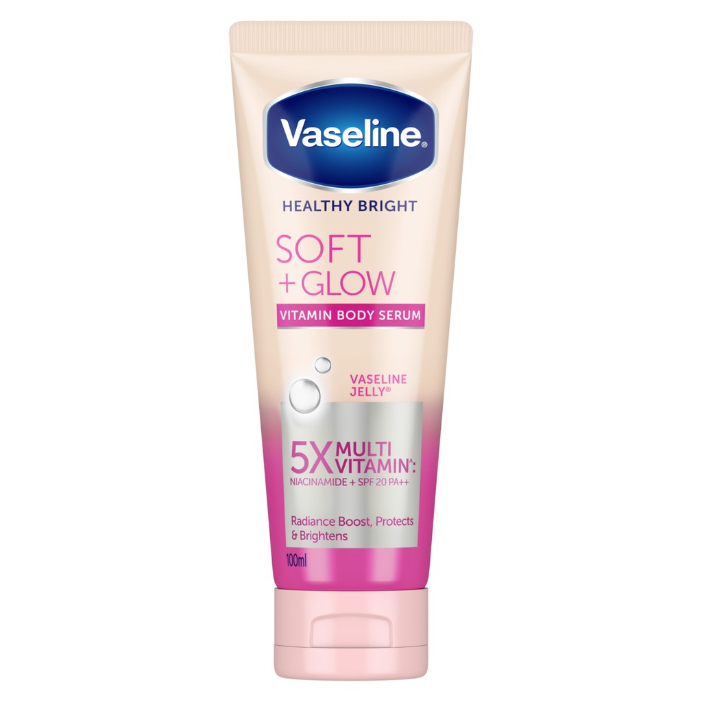 Jual Vaseline Healthy Bright Soft + Glow Vitamin Body Serum 100 ml