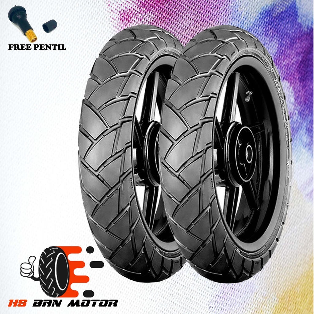 Paket Ban Motor Zeneos Turino Zn33 120/70-17 & 160/60-17 Tubeless