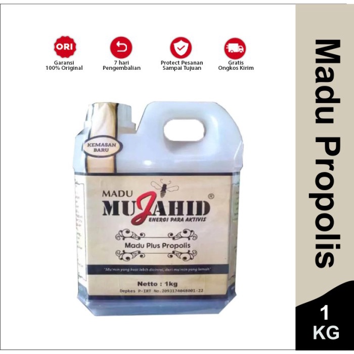 

(BISA COD) Madu Hutan Mujahid Plus Propolis / Mujahid Hitam Super 1 Kg Planet H