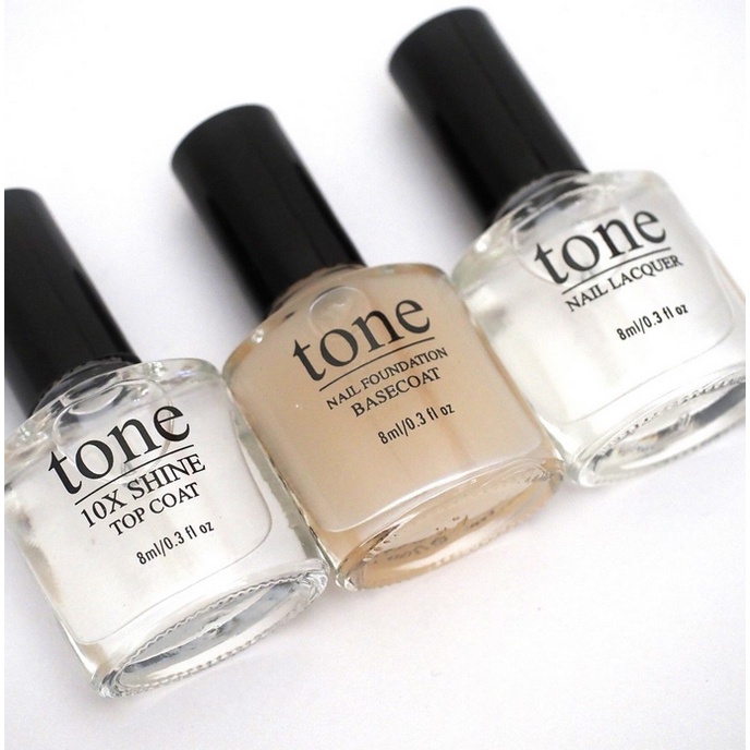 TONE (top coat, base, clar varnish / bening, snowy mochi, black hitam, matte top coat) kuteks kutek kuku jari tangan cantik mengkilap kinclong cantik meni pedi menicure pedicure perawatan layer halal sholat air wudhu murah termurah original asli