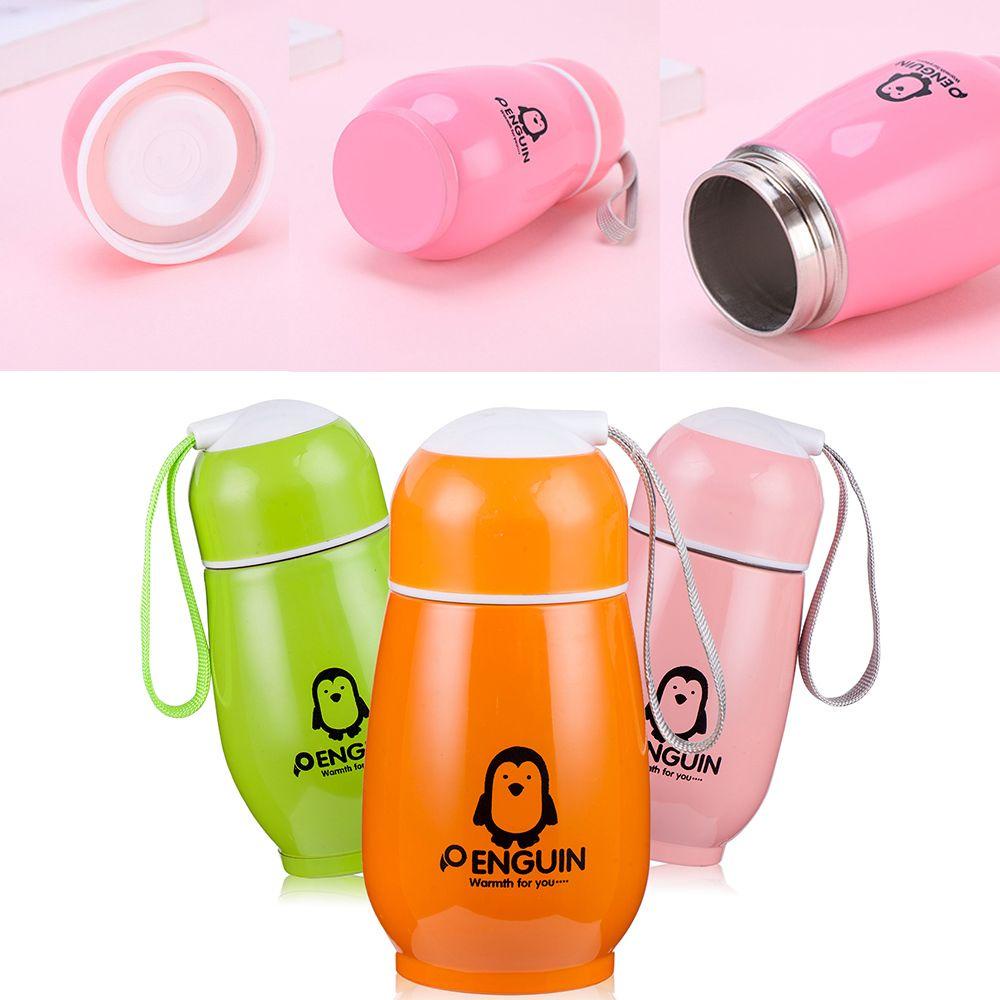 Suyo Botol Minum Vacuum Portable 300ml Anti Bocor Motif Penguin