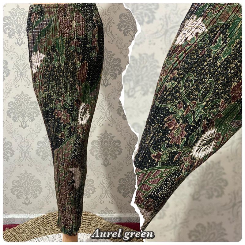 Rok plisket batik motif syahrini / rok rempel / rok span / rok batik kondangan