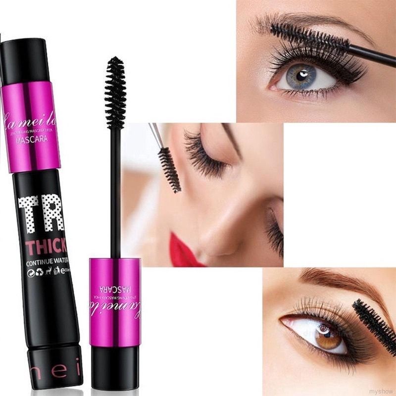 Mascara Lameila Volumizer Ultra Thick Mascara La Mei La Volumizer Thick Waterproff Fiber Eyelash Primer Anti Air Tahan Lama Melentikan Bulu Mata Berkualitas OYAYA KOSMETIK PEKANBARU ecer Grosir RIAU