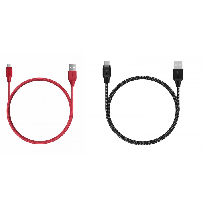 AUKEY CB-AM2 - USB-A To Micro USB Braided Cable - 2M