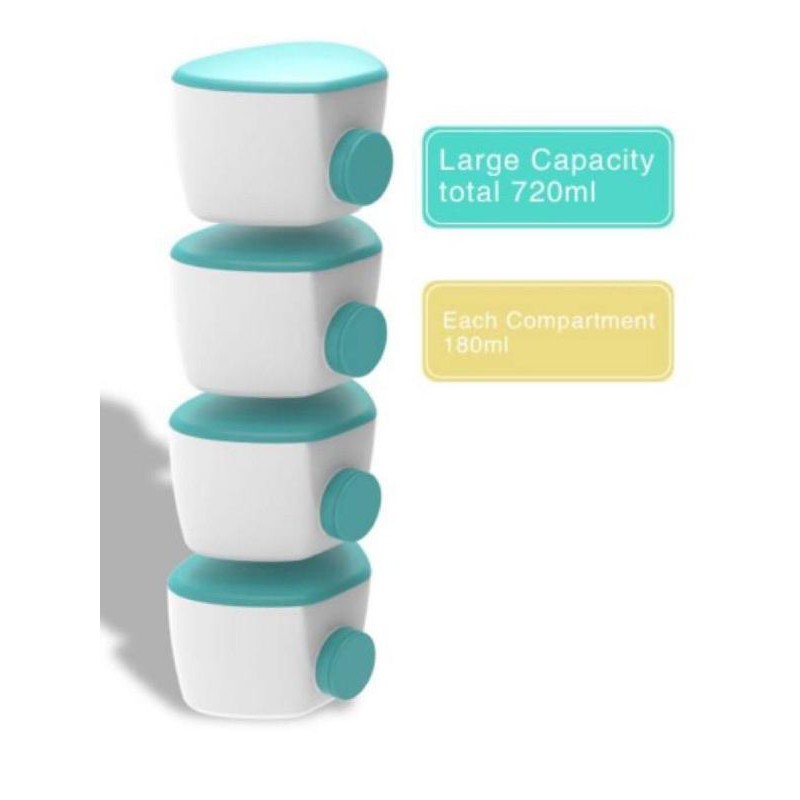 Baby Milk Powder Snack Container Dispenser Storage box bpa free