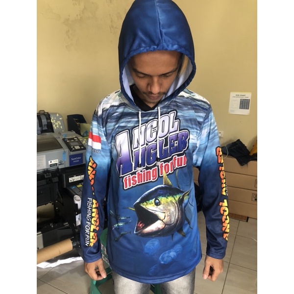 jersey mancing kupluk bebas design