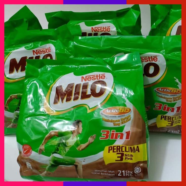 

Milo Malaysia Sachet 3In1 Stick 183 Activ Go Nestle