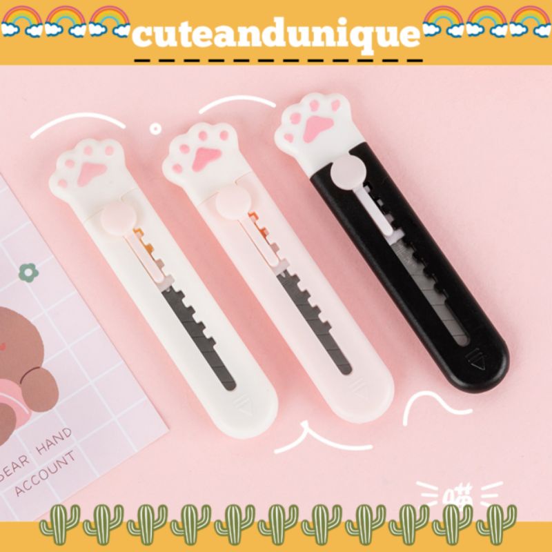 

mini cutter lucu bentuk paw