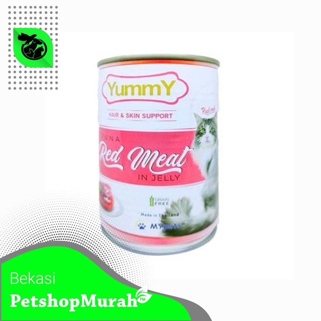 Makanan Kucing Basah Cat wet Food Yummy 400 gram kornet kaleng murah 400gr