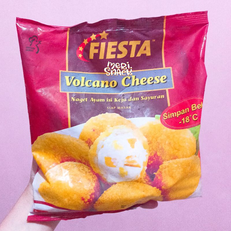 

Fiesta Volcano Cheese 500gr / Chicken Nugget / Naget Ayam Isi Keju dan Sayuran