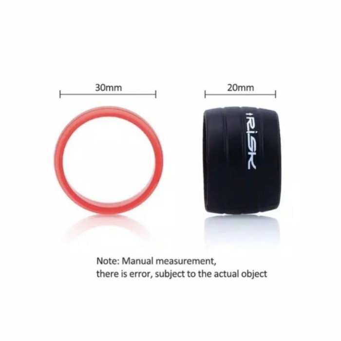 RISK Handlebar Ring cincin karet Silicone penutup ujung Bartape 1 psg