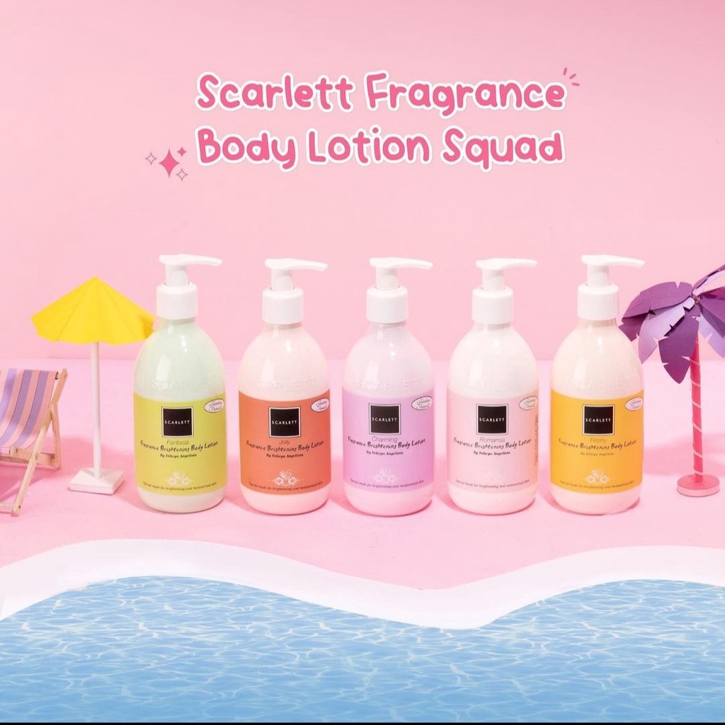 SCARLETT WHITENING BODY LOTION BPOM By Felicya Angelista 100% original