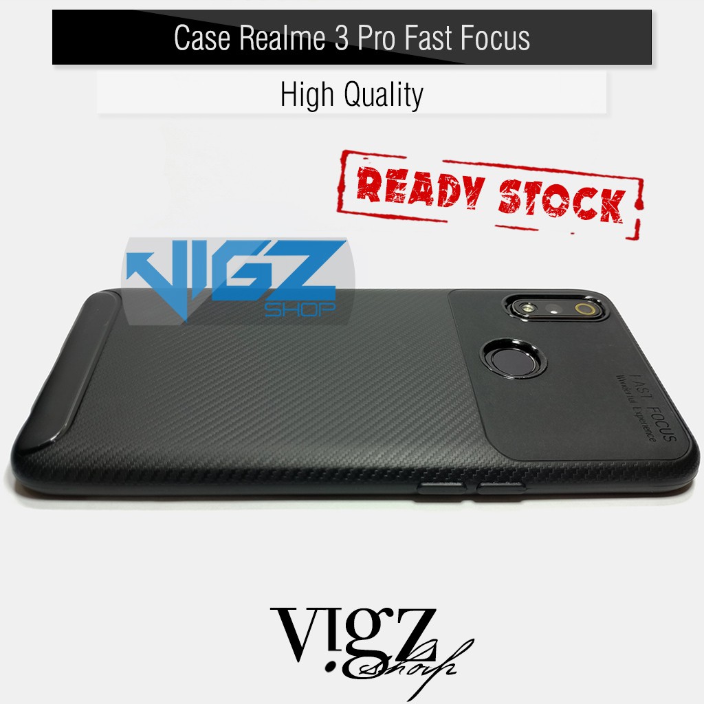 Case Silikon Case Realme 3 Pro Fast Focus Black High Quality