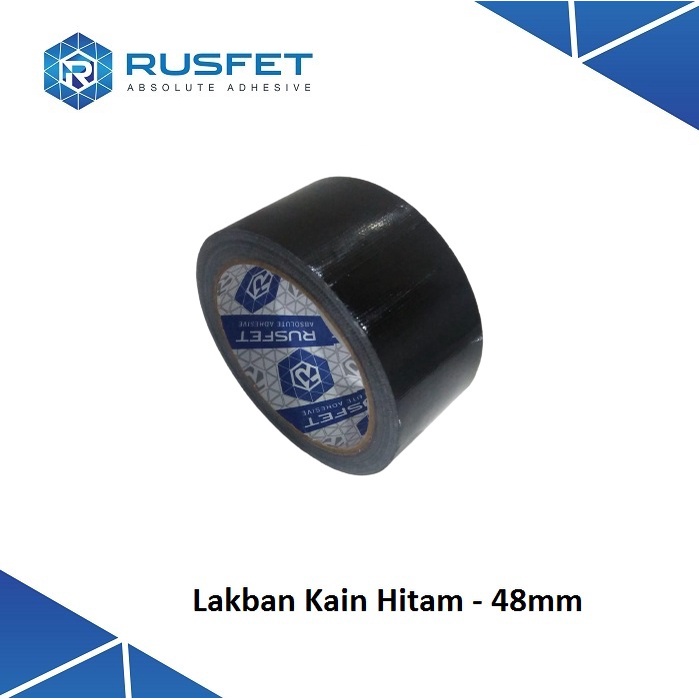 

Lakban Kain Hitam Rusfet 46 mm x 12 meter