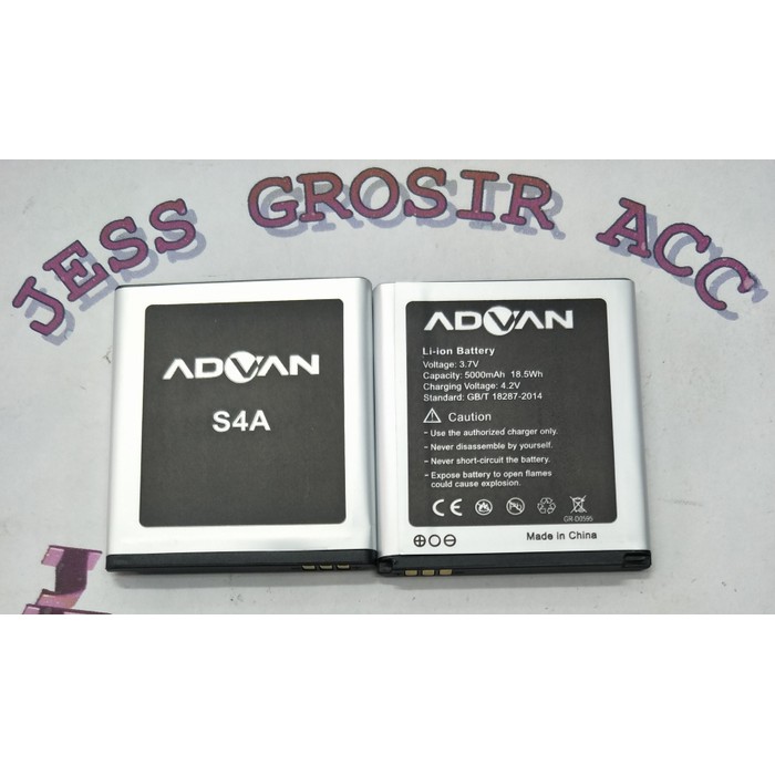 Baterai Battery ADVAN Vandroid BP-S4A S4A BP S4A Double Power 5000Mah - Hitam