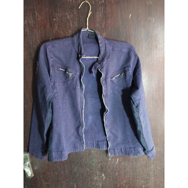 [PRELOVED] JAKET JEANS UNGU TUA
